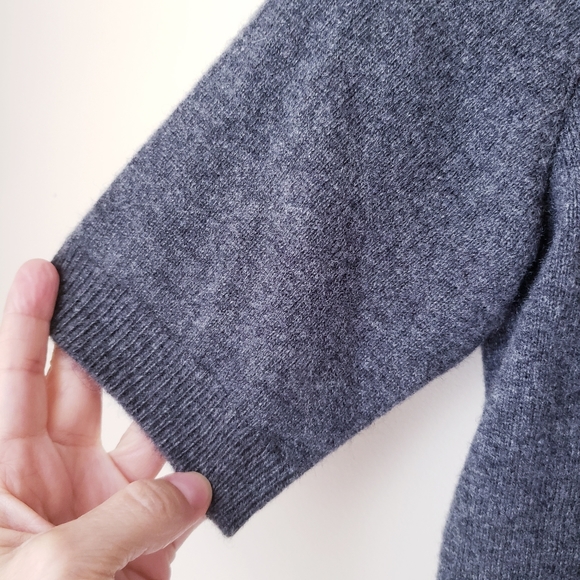 Cashmere Boutique Gray Crewneck Sweater - Picture 5 of 13